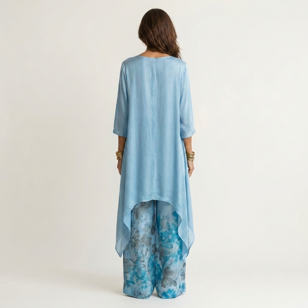 Liana | Flowing Two-Piece Pant Set