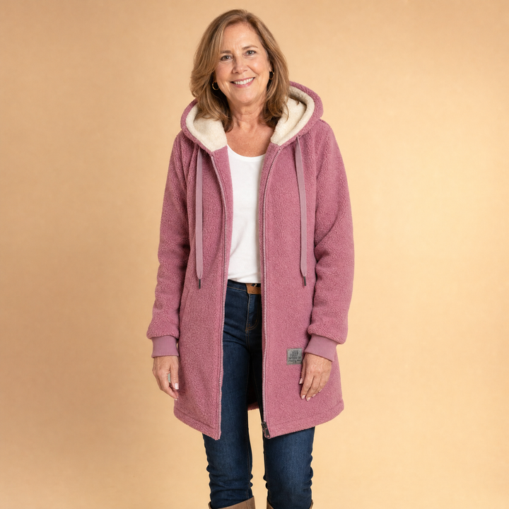 Loretta | Sherpa-Lined Hooded Coat