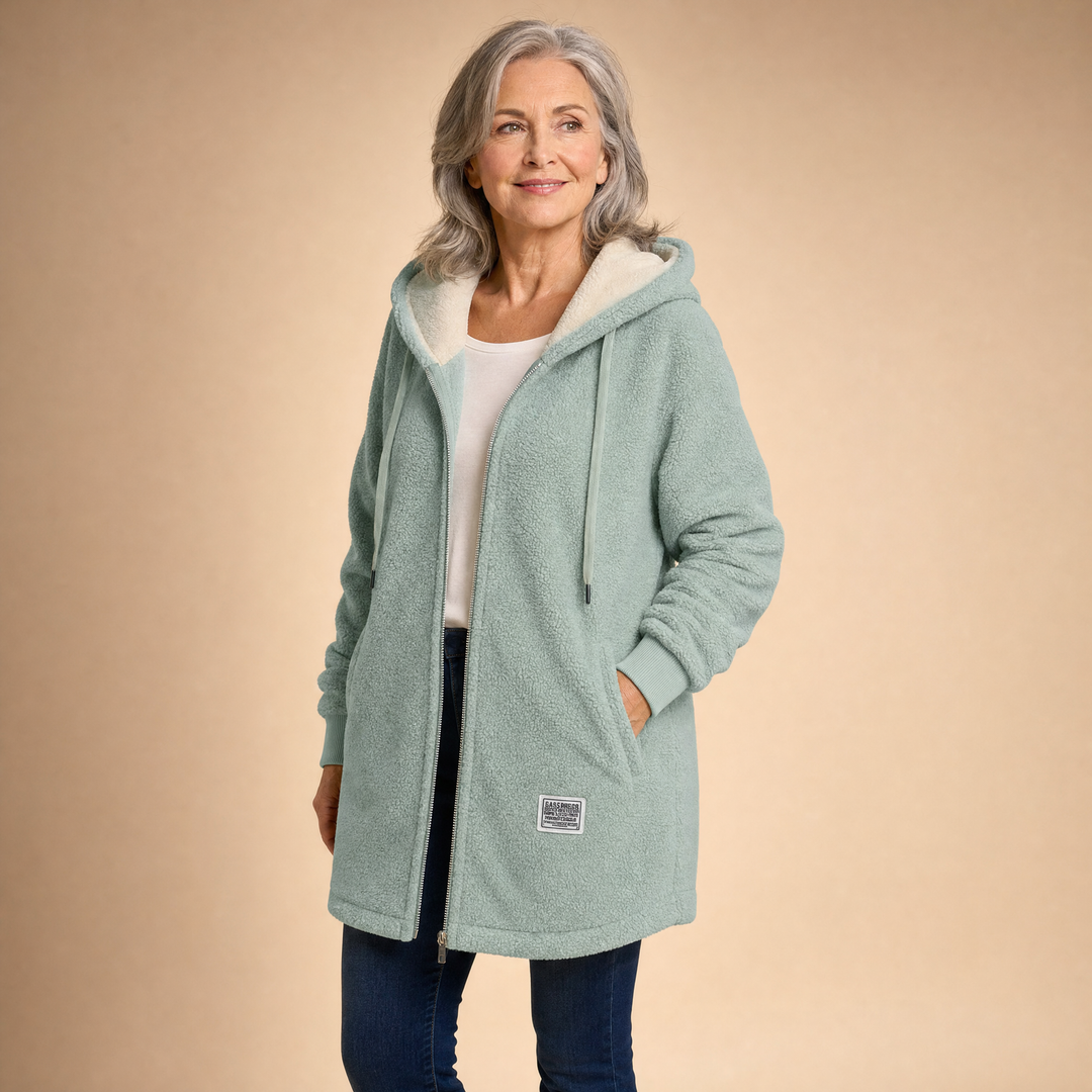 Loretta | Sherpa-Lined Hooded Coat