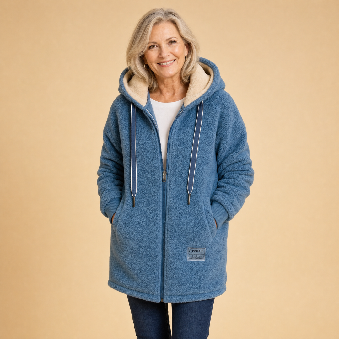 Loretta | Sherpa-Lined Hooded Coat