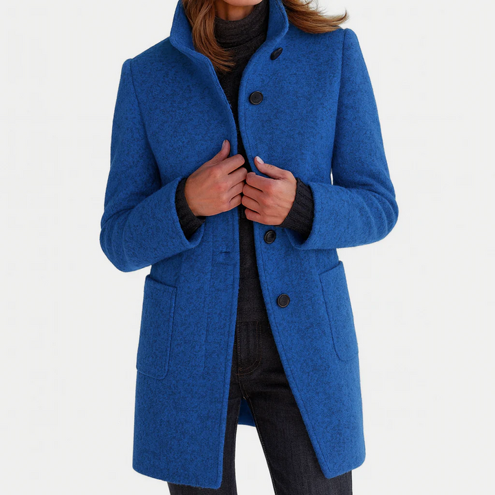 Emilia | Wool Look Button Coat