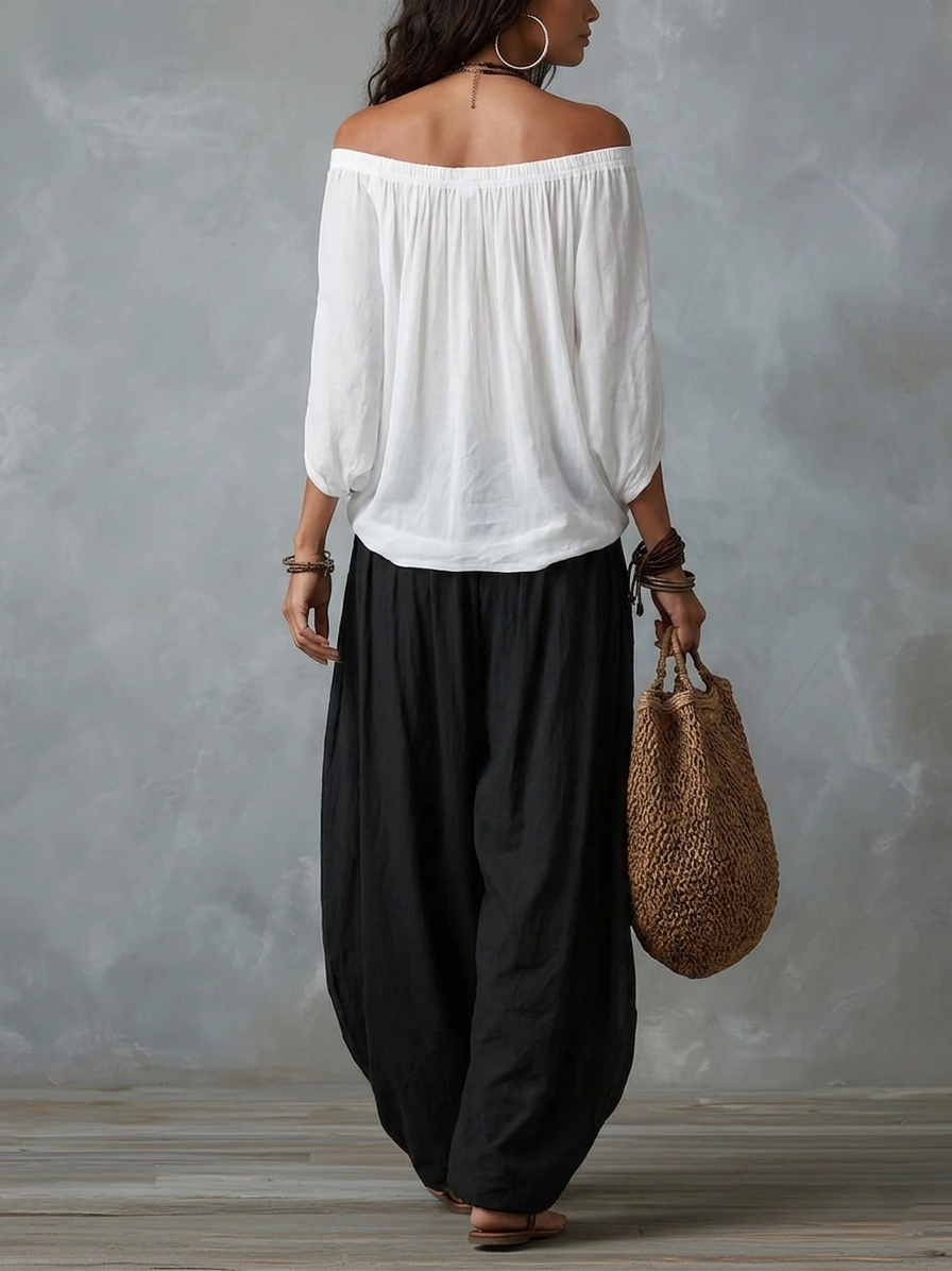 Seraphina | Bohemian Two-Piece Pant Set