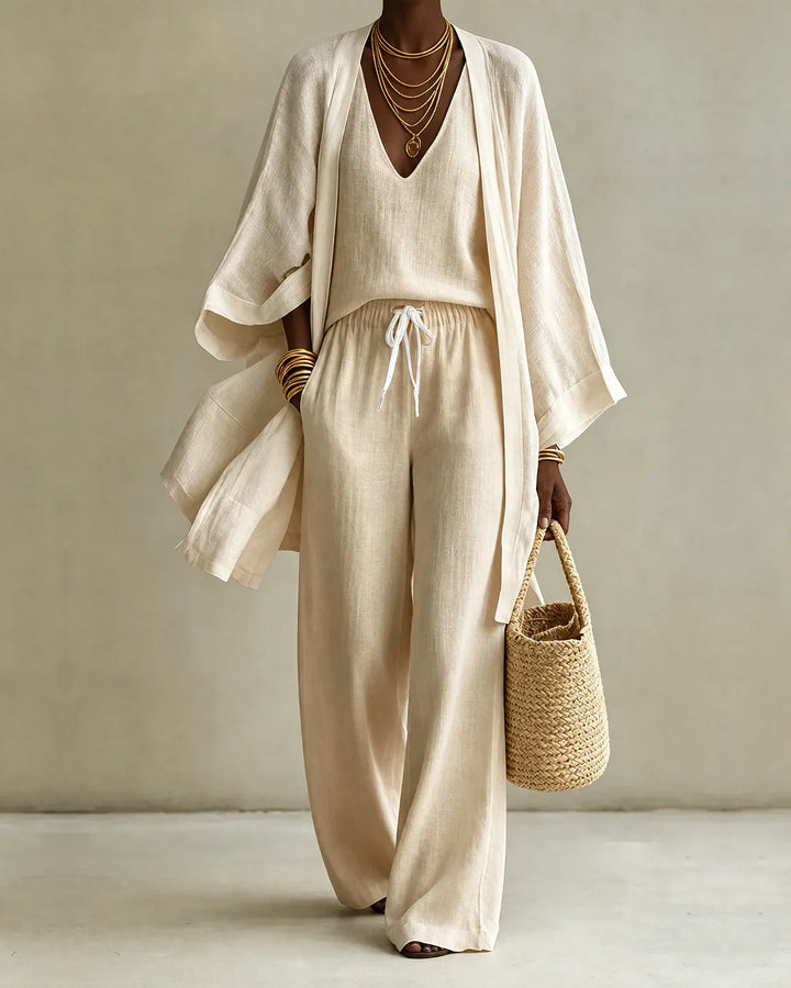 Annalise | Relaxed Three-Piece Pant Set
