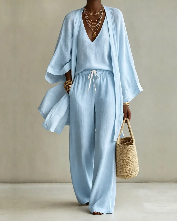 Annalise | Relaxed Three-Piece Pant Set