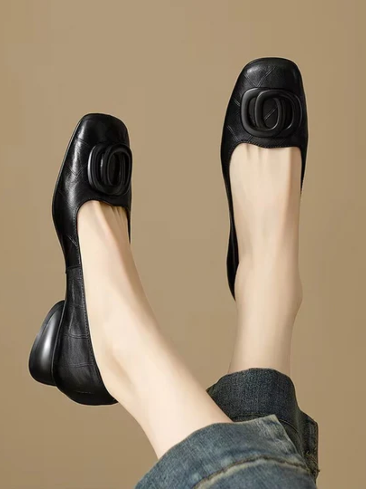 Estella | Classic Buckle Ballet Flats