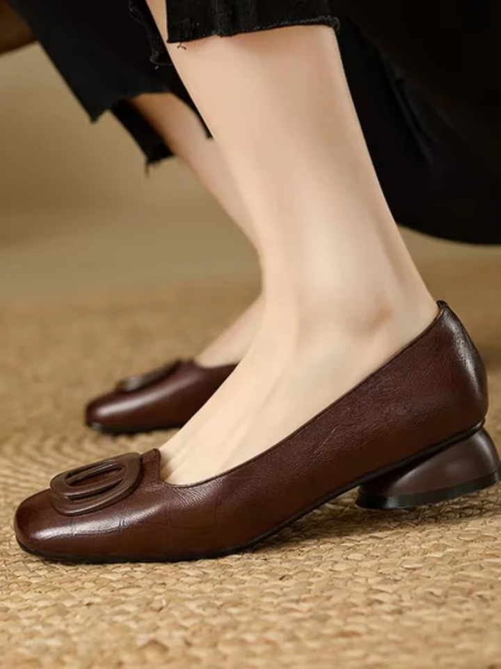 Estella | Classic Buckle Ballet Flats