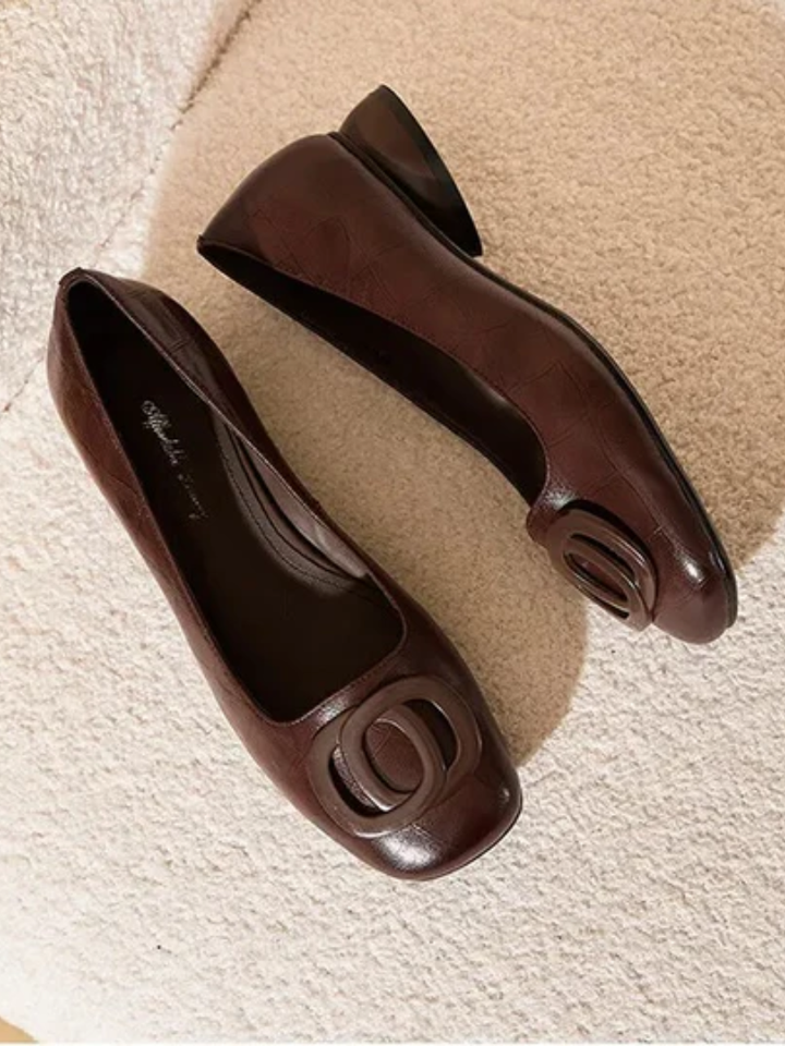 Estella | Classic Buckle Ballet Flats