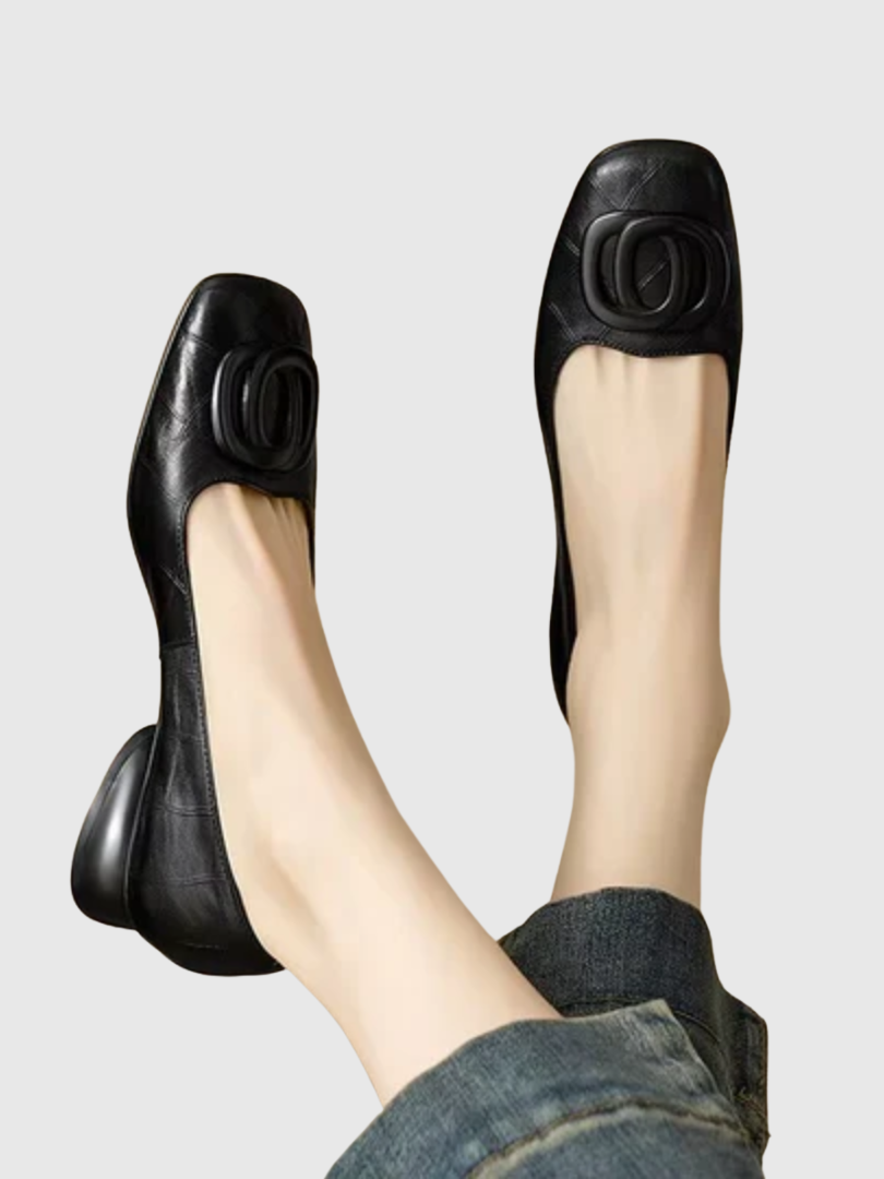 Estella | Classic Buckle Ballet Flats