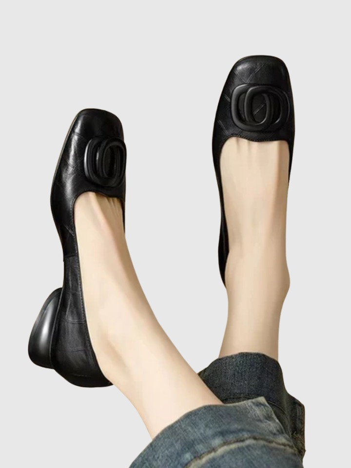 Estella | Classic Buckle Ballet Flats