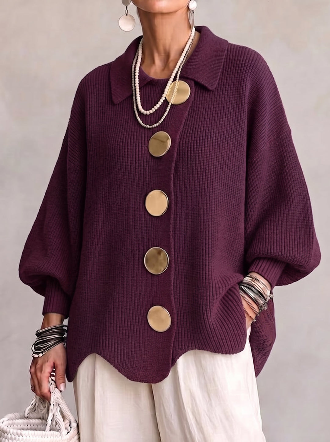 Elodie | Button Knit Cardigan
