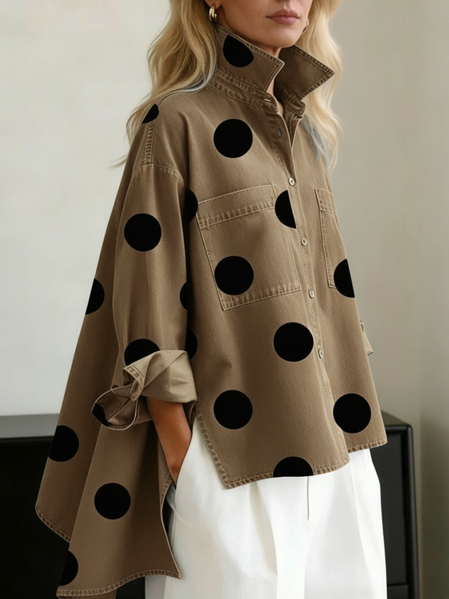 Hadley | Polka Dot Shirt Blouse