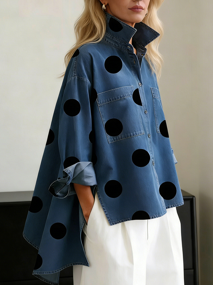 Hadley | Polka Dot Shirt Blouse