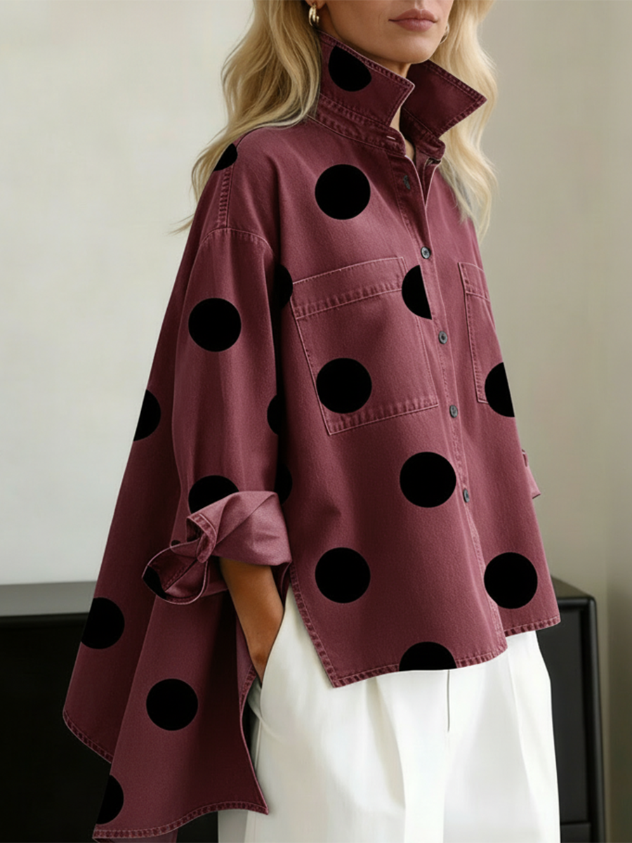 Hadley | Polka Dot Shirt Blouse