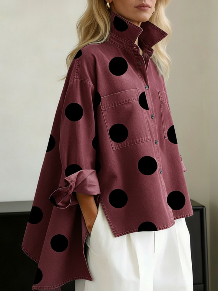 Hadley | Polka Dot Shirt Blouse