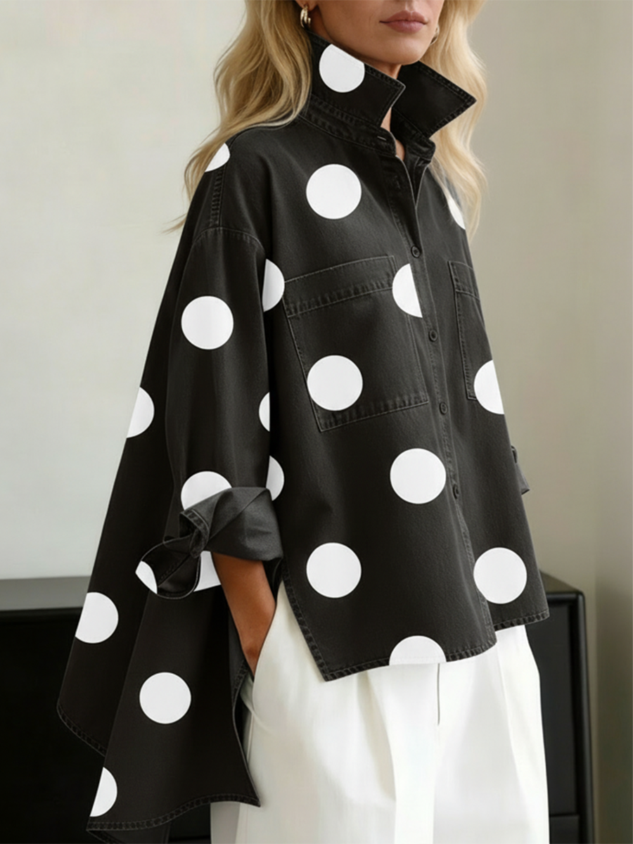 Hadley | Polka Dot Shirt Blouse