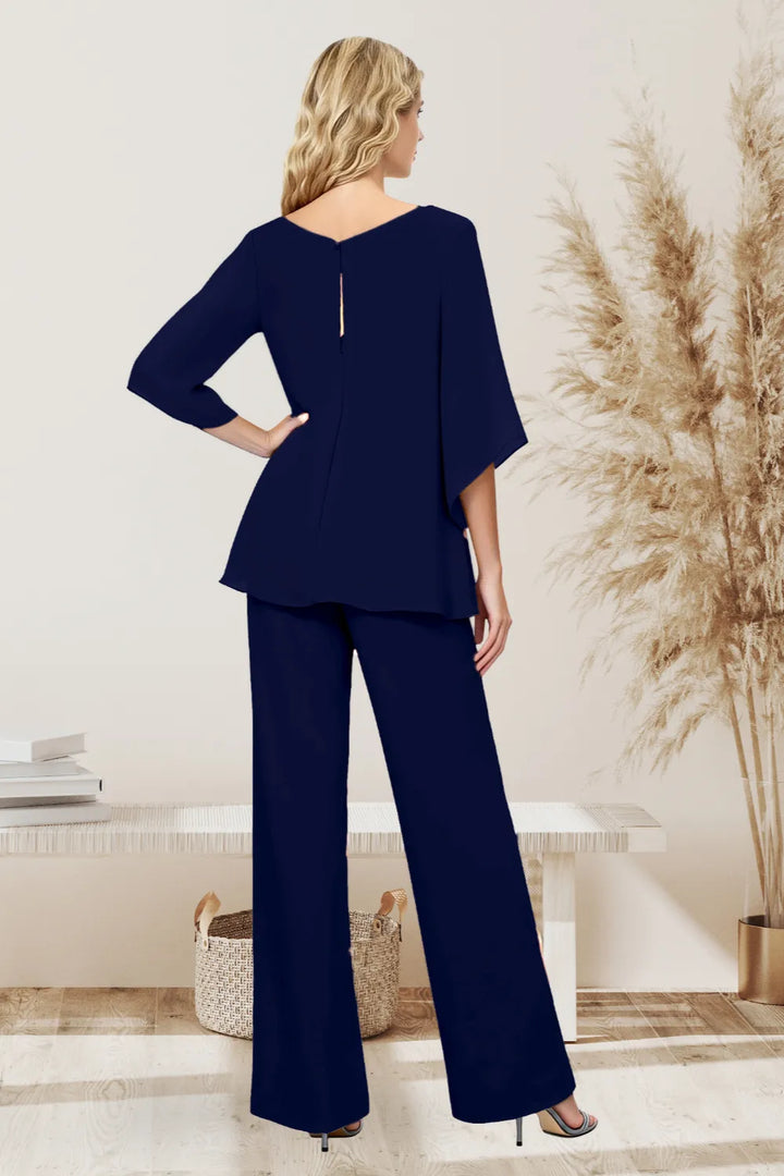 Odette | Embellished Layered Two-Piece Pant Set